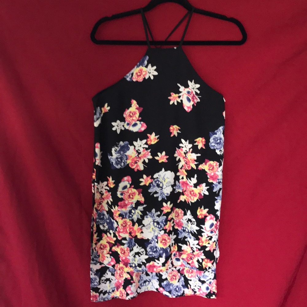 EXPRESS Floral Print Halter Top